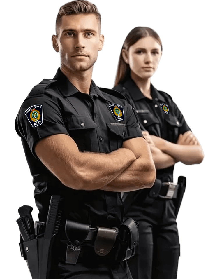 Halton Regional Police Officers in tactical protective gear